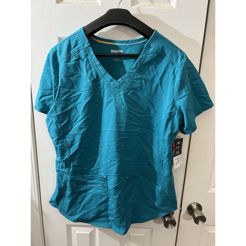 Scrubstar Premium Ultimate XL Solid Color Women's‎ V-Neck Medical Scrub Top